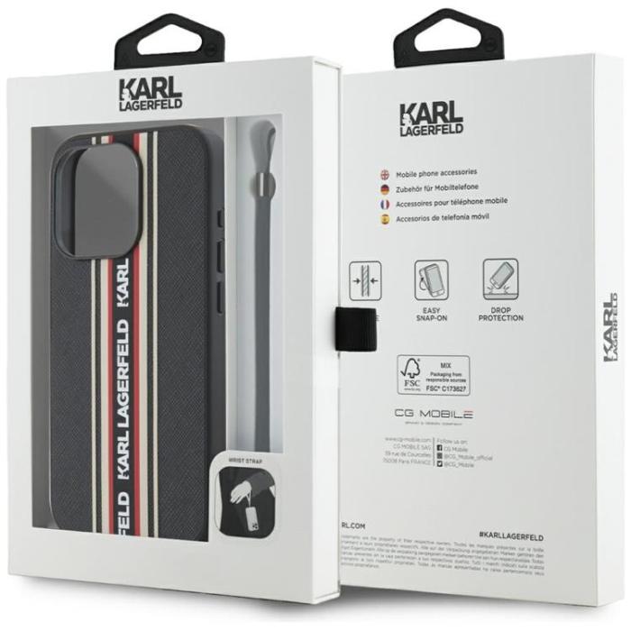 KARL LAGERFELD - Karl Lagerfeld iPhone 15 Pro Max Mobilskal Athleisure Stripes