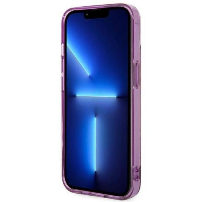 Guess - GUESS iPhone 14 Plus Skal Jungle Collection - Rosa