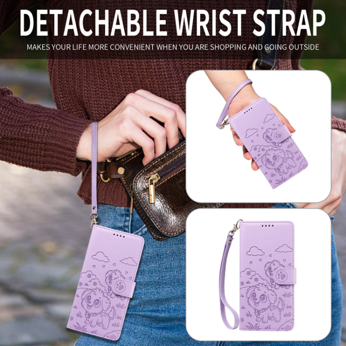 A-One Brand - OnePlus 15 Plånboksfodral RFID Blocking Imprinted Dog Pattern