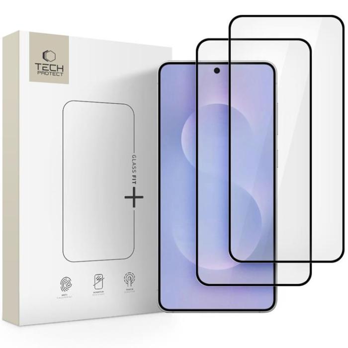 Tech-Protect - [2-Pack] Tech-Protect Galaxy S25 Edge Härdat glas Skärmskydd - Svart