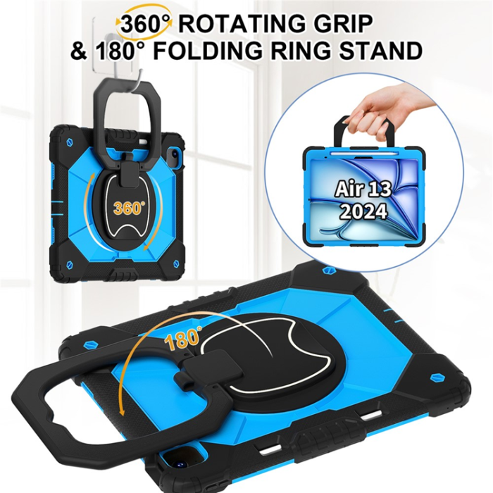A-One Brand - iPad Air 13(2025/2024) Skal Kickstand - Svart/Blue