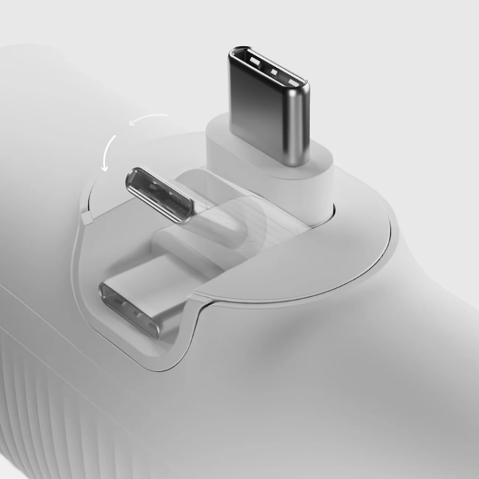 SBS - SBS Powerbank 5000mAh 10W med USB-C Hamn EcoPower - Vit