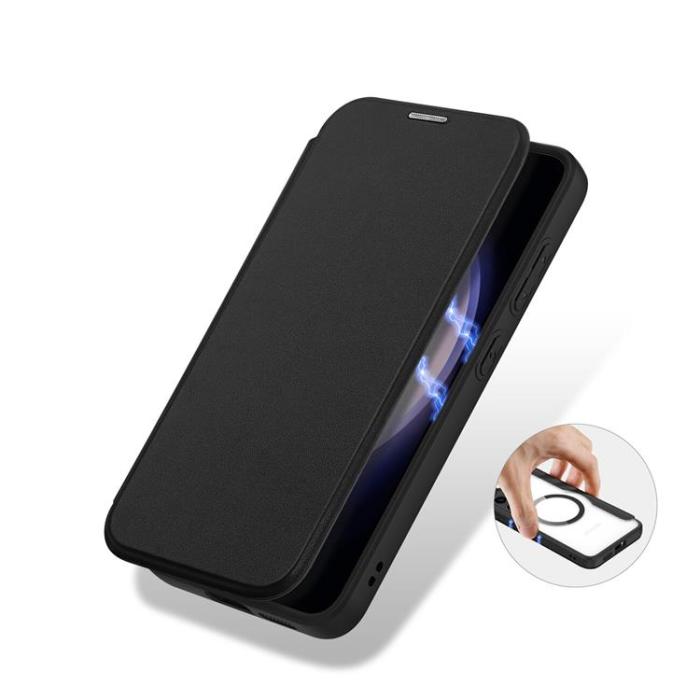 Dux Ducis - Dux Ducis Galaxy S24 Plånboksfodral Magsfae Skin X Pro - Svart