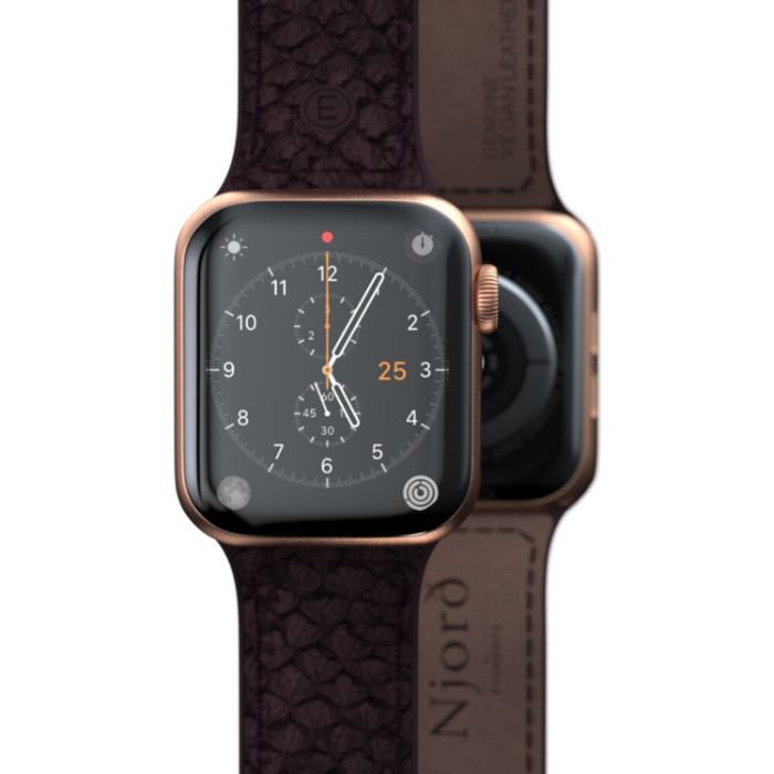 UTGATT1 - Njord by Elements Laxläder Apple Watch 2/3/4/5/6/7/SE (44/45 mm) - Lila