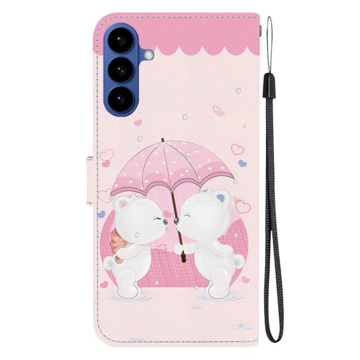 OEM - Samsung Galaxy S26 / S26 Pro Plånboksfodral Konstläder - Tecknad Par Björn