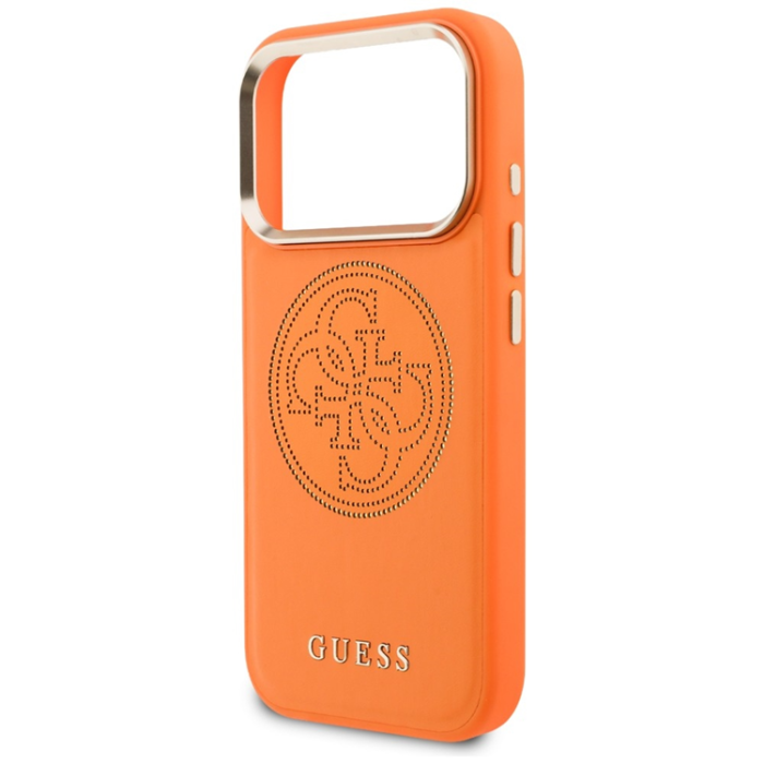 Guess - Guess Mobilskal För iPhone 17 Pro MagSafe Perforated 4G - Orange