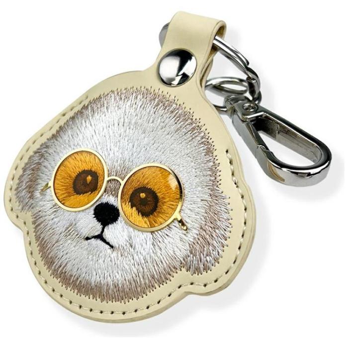 NIMMY - Nimmy AirTag Skal Glasses Cool Dog - Khaki