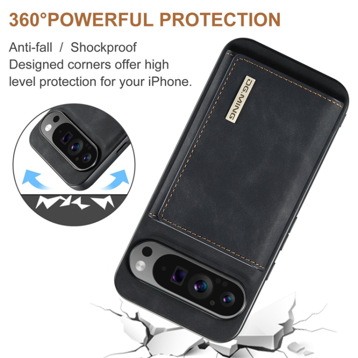 DG.MING - DG.MING Google Pixel 10 Pro XL Plånboksfodral Detatchable M1