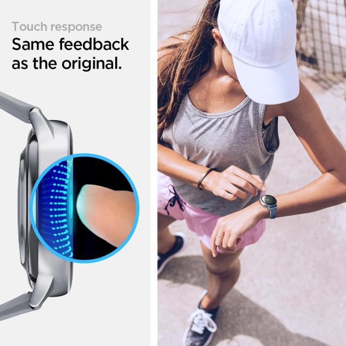 UTGATT5 - SPIGEN Hybridglas Proflex ”Ez Fit” Galaxy Watch Active 2 44Mm