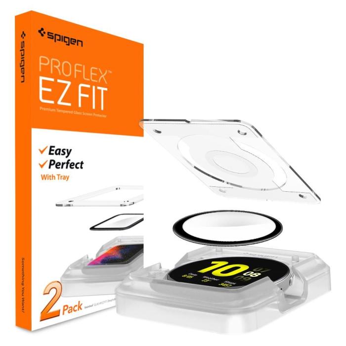 UTGATT5 - SPIGEN Hybridglas Proflex ”Ez Fit” Galaxy Watch Active 2 44Mm