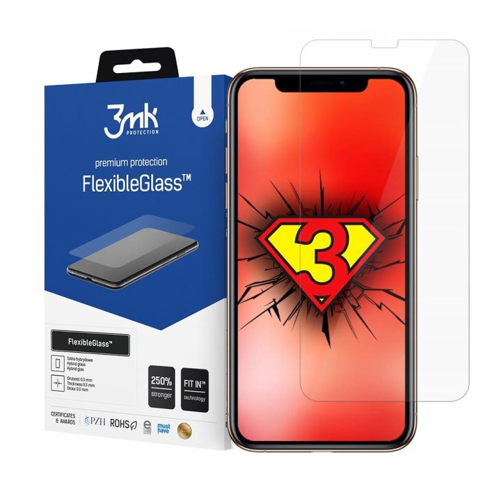 3MK - 3MK iPhone 12 & 12 Pro Hybrid Okrossbart Glas FlexibleGlass