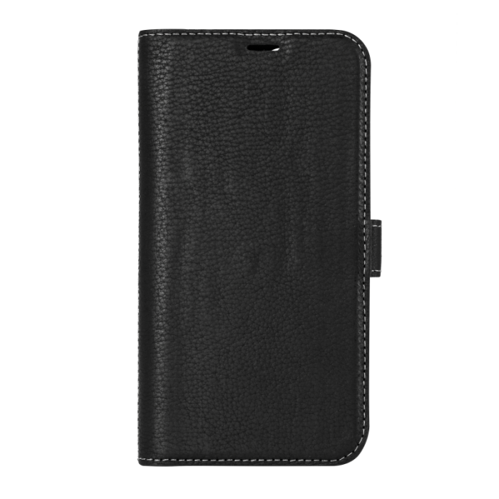 UTGATT1 - Essentials - Leather Avtagbart Plånboksfodral iPhone 12 & 12 Pro - Svart
