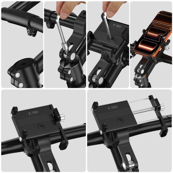 Spigen - Tech-Protect Mobilhållare För Cykel Handlebar - Svart