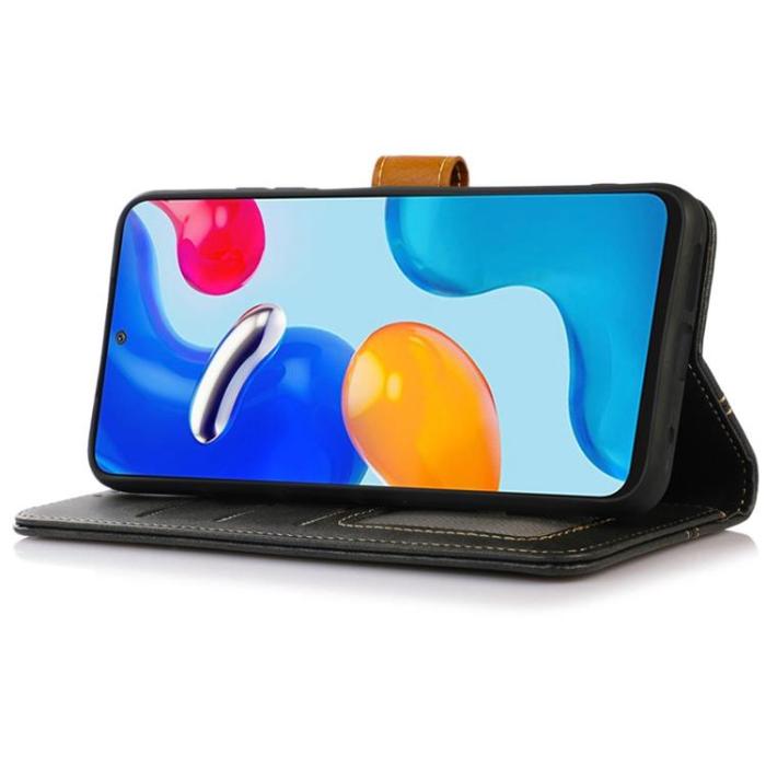A-One Brand - Galaxy Xcover 6 Pro Plånboksfodral Folio Flip - Svart
