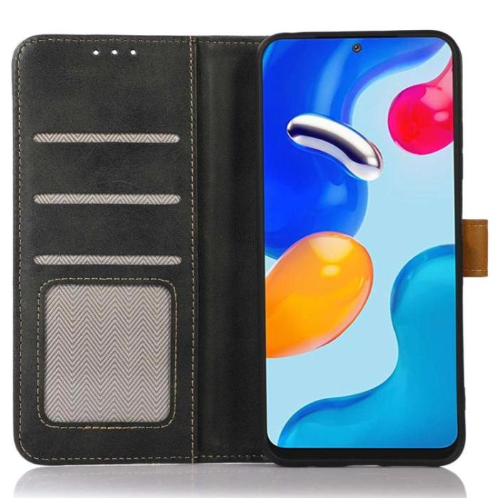 A-One Brand - Galaxy Xcover 6 Pro Plånboksfodral Folio Flip - Svart