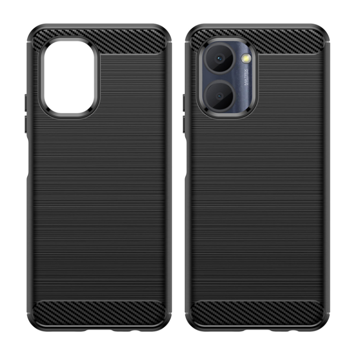 OEM - Realme C33 Mobilskal Carbon Silicone - Svart