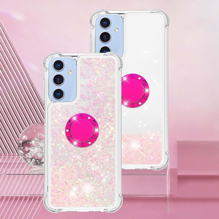 A-One Brand - Galaxy A17/A26 Mobilskal Kickstand Quicksand TPU - Rosa