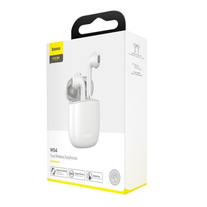 UTGATT5 - Baseus W04 Tws Wireless Earphone White