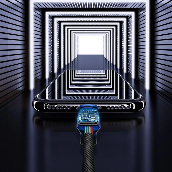 UTGATT5 - BASEUS Yiven Type-C Med Lightning Kabel 200 cm Svart