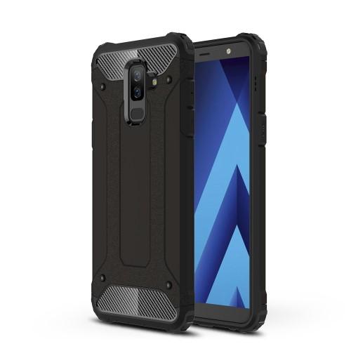 Hybrid Armor Mobilskal till Samsung Galaxy A6 Plus (2018) - Svart | 2353 | AlltMobil