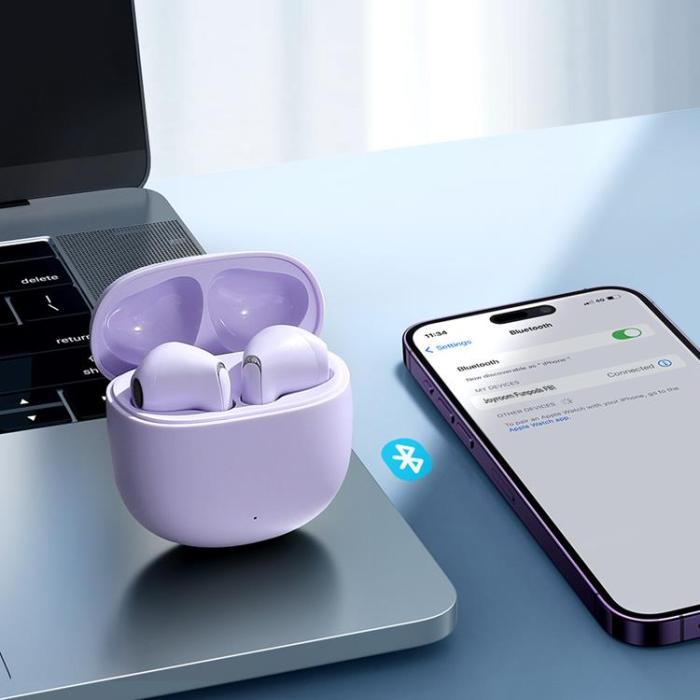 Joyroom - Joyroom Funpods TWS Bluetooth 5.3 Trådlösa Hörlurar - Lila