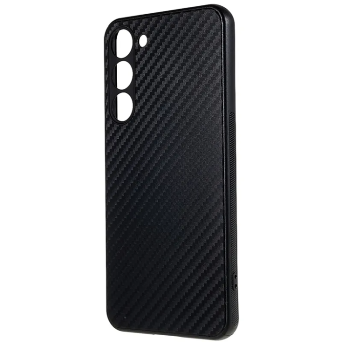 A-One Brand - Galaxy S23 Mobilskal Carbon Fiber - Svart