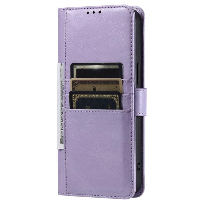 OEM - Samsung Galaxy A37 Plånboksfodral Konstläder Anti-Fall - Lila
