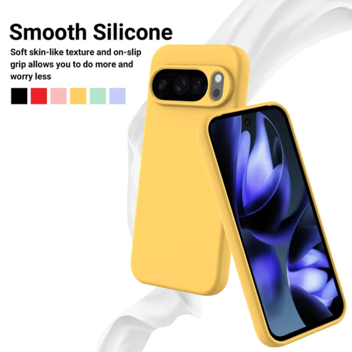 A-One Brand - Google Pixel 10 Pro Mobilskal Liquid Silikon - Gul 