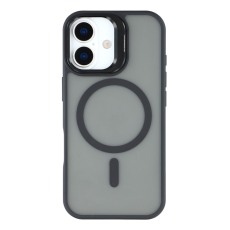 A-One Brand - iPhone 17 Mobilskal MagSafe Lins Kickstand - Titansvart