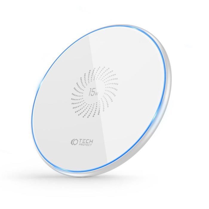 Tech-Protect - Tech-Protect Qi 15W-C1 Trådlös Laddare 15W - Vit
