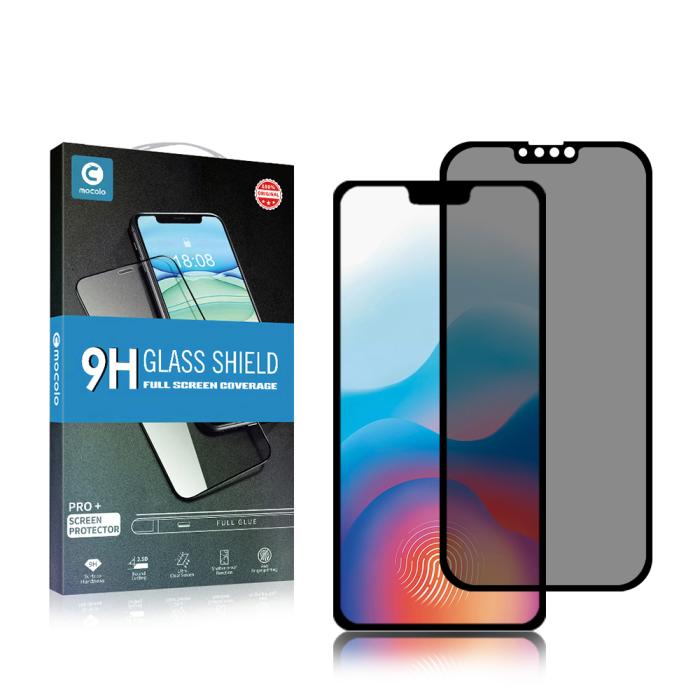 Mocolo - MOCOLO Privacy Härdat Glas Skärmskydd iPhone 13 Mini - Svart