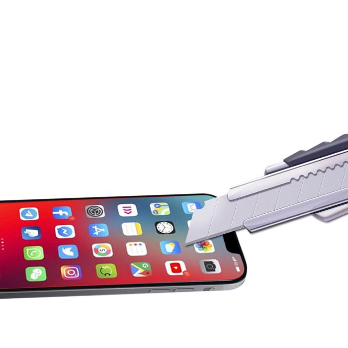 Mocolo - MOCOLO Privacy Härdat Glas Skärmskydd iPhone 13 Mini - Svart