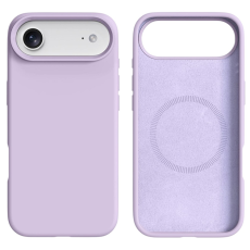 A-One Brand - iPhone 17 Air Mobilskal MagSafe Liquid Silikon+PC - Ljuslila