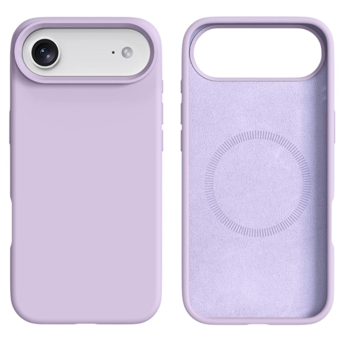 A-One Brand - iPhone 17 Air Mobilskal MagSafe Liquid Silikon+PC - Ljuslila