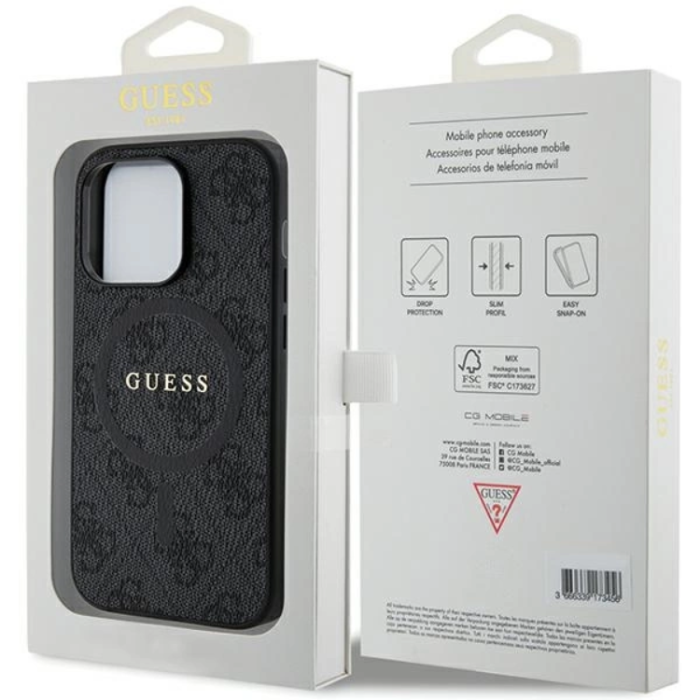 Guess - Guess Mobilskal till iPhone 13/13 Pro Magsafe Collection - Svart