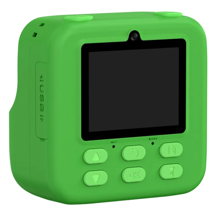 OEM - Barn Digitalkamera HD 1080P Med Skrivare P79 - Grön