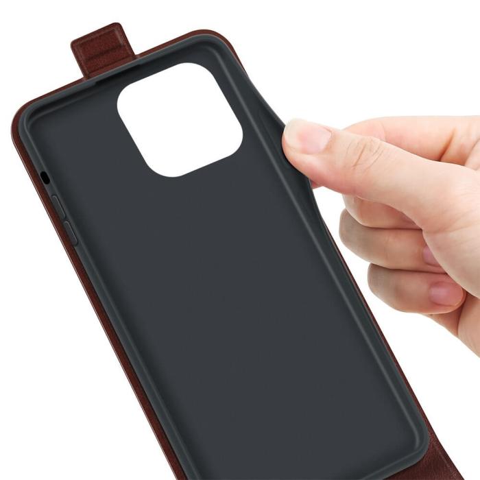 OEM - Flipfodral med kortplats till iPhone 13 Pro Max - Brun