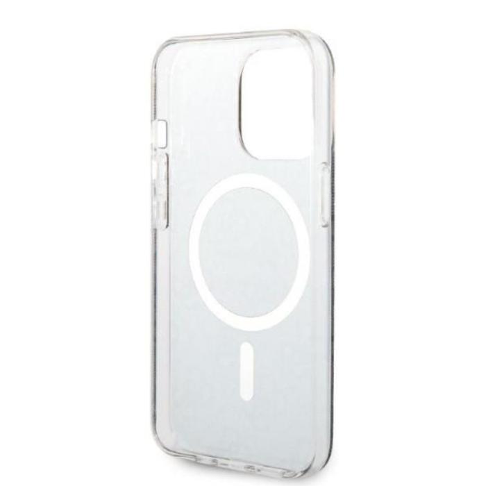 Guess - Guess iPhone 13 Pro Magsafe Skal Print + Trådlös Laddare - Svart