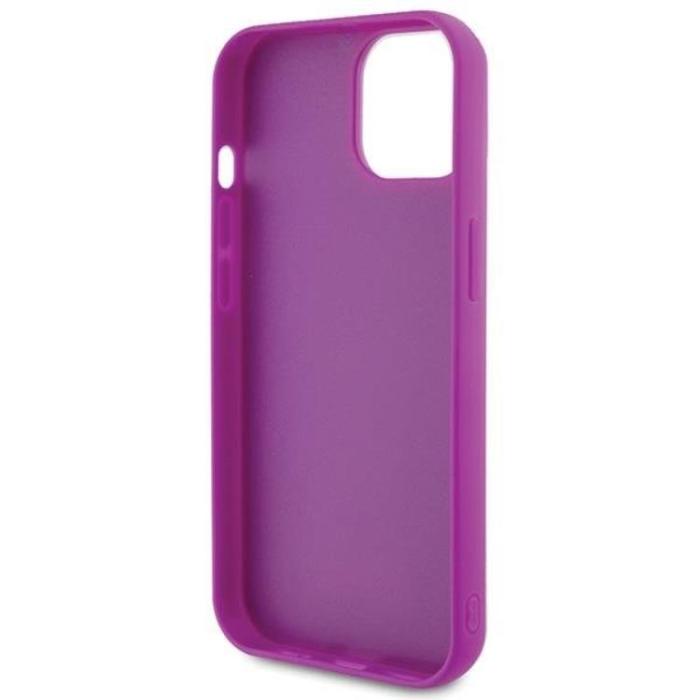 Guess - Guess iPhone 15 Mobilskal Disco Metal Script - Rosa