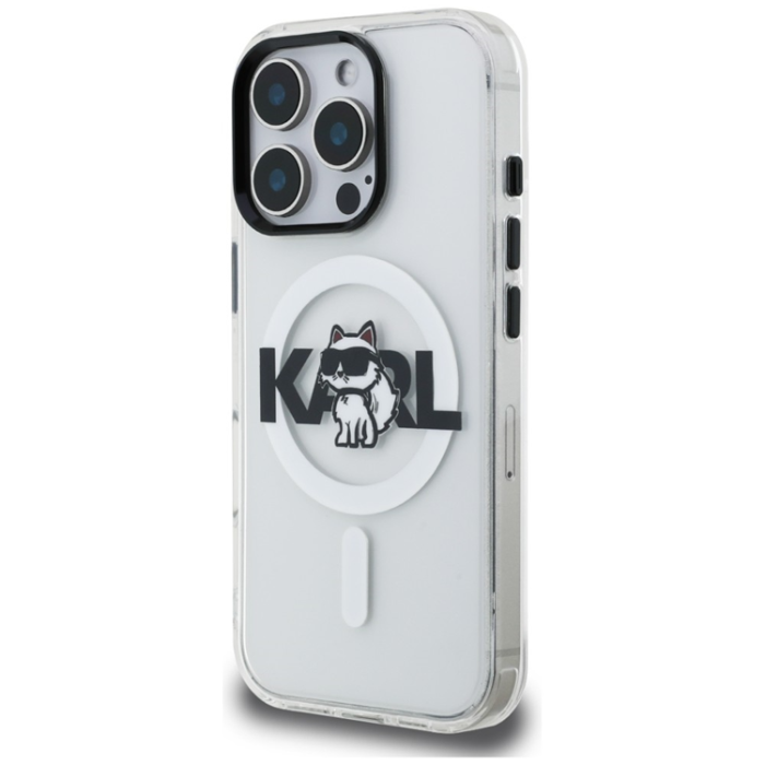 KARL LAGERFELD - KARL LAGERFELD Mobilskal För iPhone 16 Pro MagSafe IML Choupette Sketch