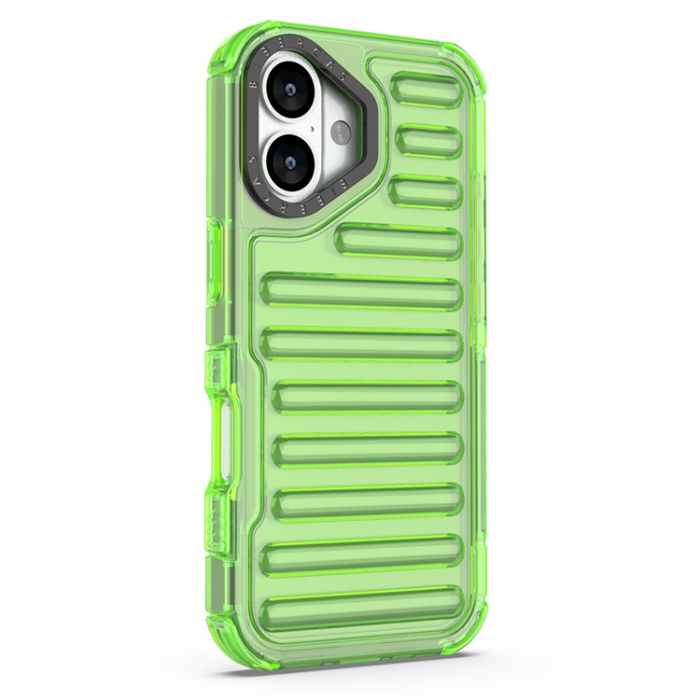 A-One Brand - iPhone 17 Mobilskal Stripe Design Detachable - Grön