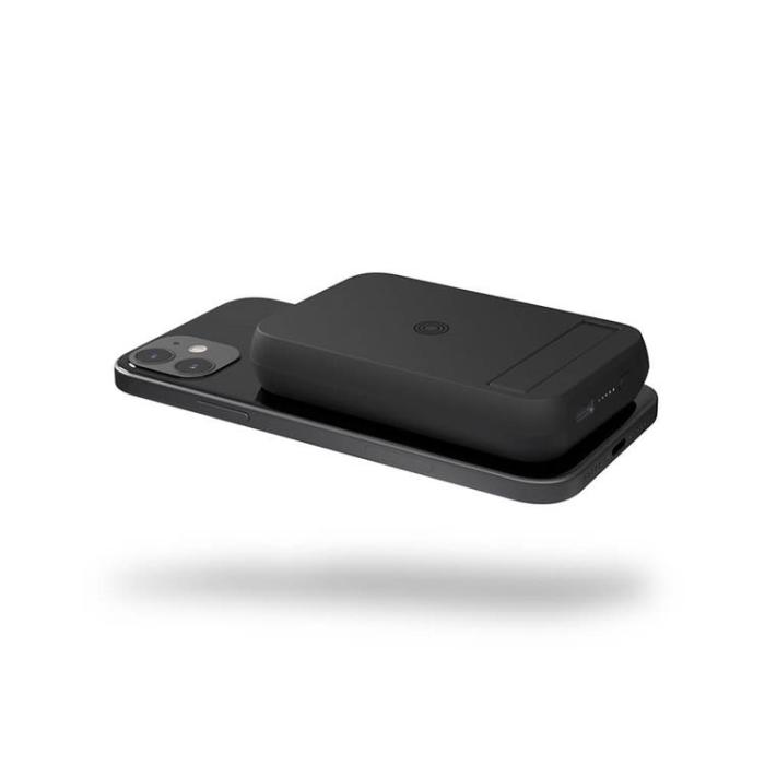 ZENS - ZENS Magnetisk Magsafe Qi Powerbank One Side 4000mAh Qi-Laddningsbar - Svart