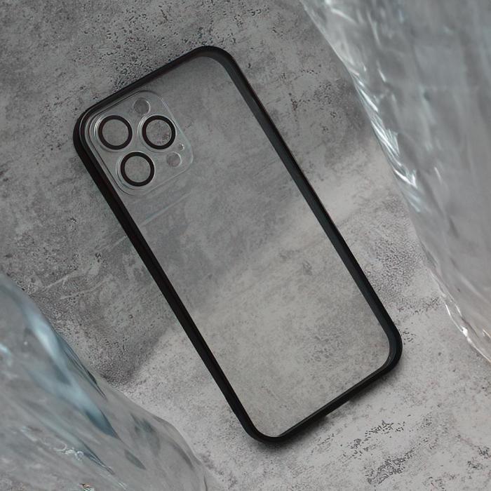 OEM - iPhone 12 Svart Kantfodral Skyddande Mobilskal