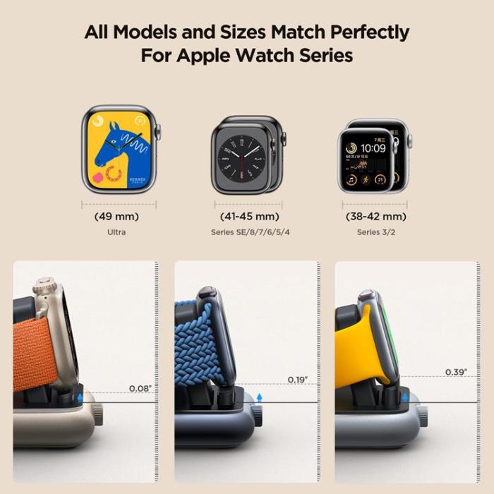 Joyroom - Joyroom Trådlös Laddare För Apple Watch Smartwatches - Svart