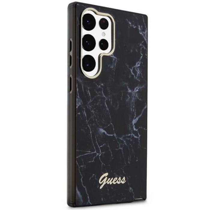 Guess - Guess Galaxy S23 Ultra Mobilskal Marble - Svart