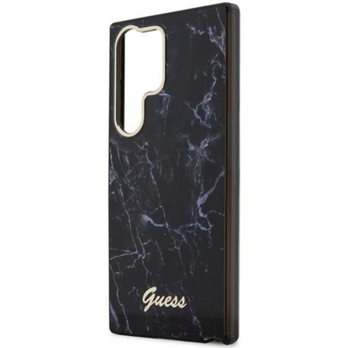 Guess - Guess Galaxy S23 Ultra Mobilskal Marble - Svart