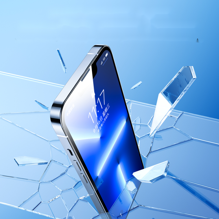 Joyroom - Joyroom iPhone 14 Plus Härdat Glas Skärmskydd Knight med Mounting Kit
