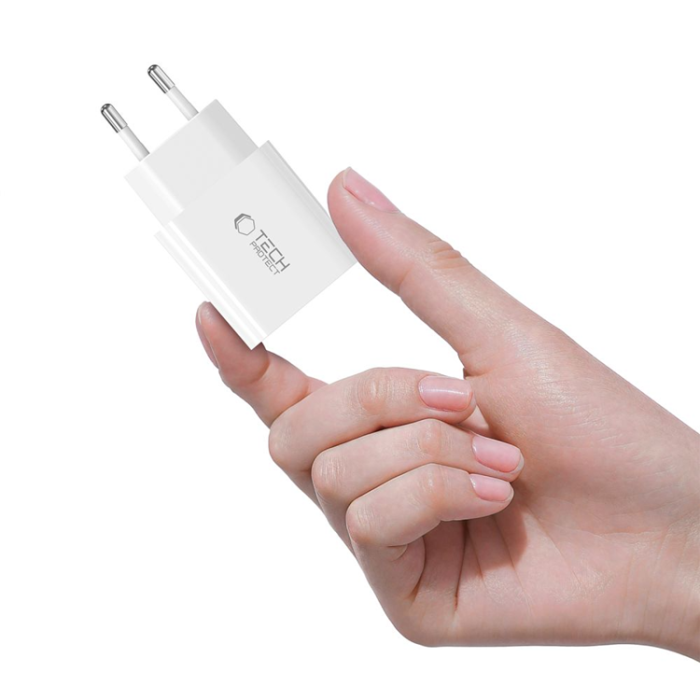 Tech-Protect - Tech Protect Snabbladdare NC20W 1-Port PD20W - Vit