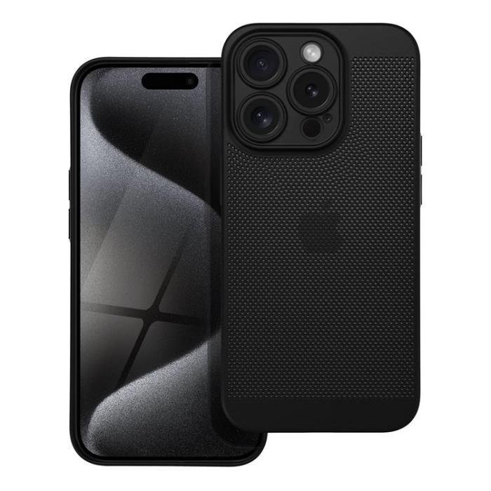 OEM - iPhone 15 Pro Mobilskal Breezy - Svart