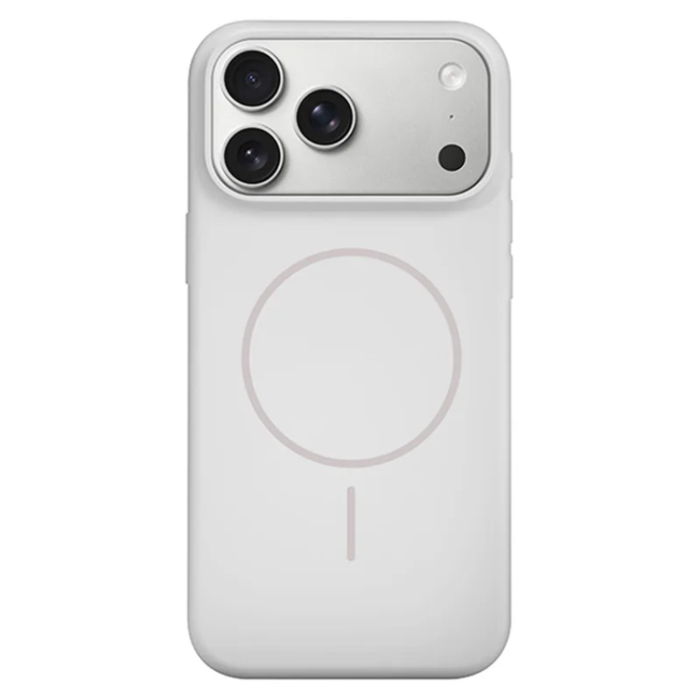 A-One Brand - iPhone 17 Pro Mobilskal Magsafe Liquid Silikon - Vit